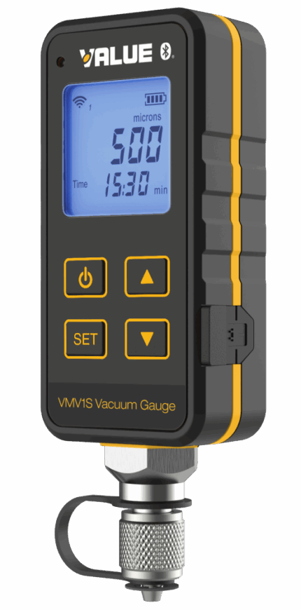 Vacuomètre haute précision connecté avec kit de raccordement VALUE TF-VMV1S