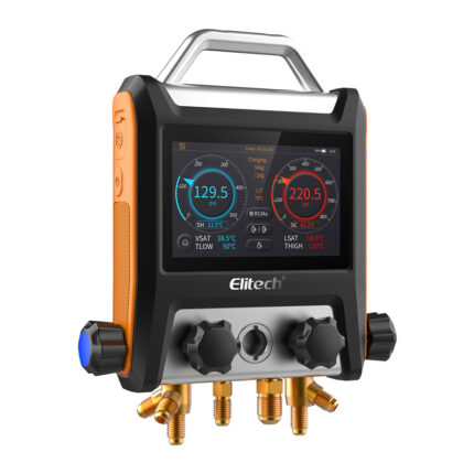 Elitech MS-4000  Smart Digital Manifold 4 Voies Avec Flexibles